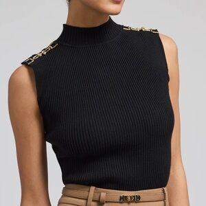 NWT - Generation Love - SLOANE RIB TANK BLACK